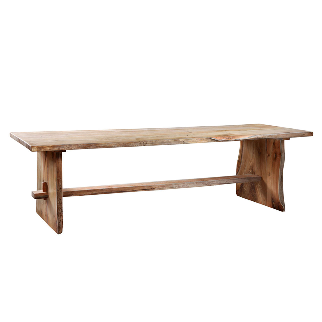 Natural, Unfinished Teak Wood Table 126 in Wide