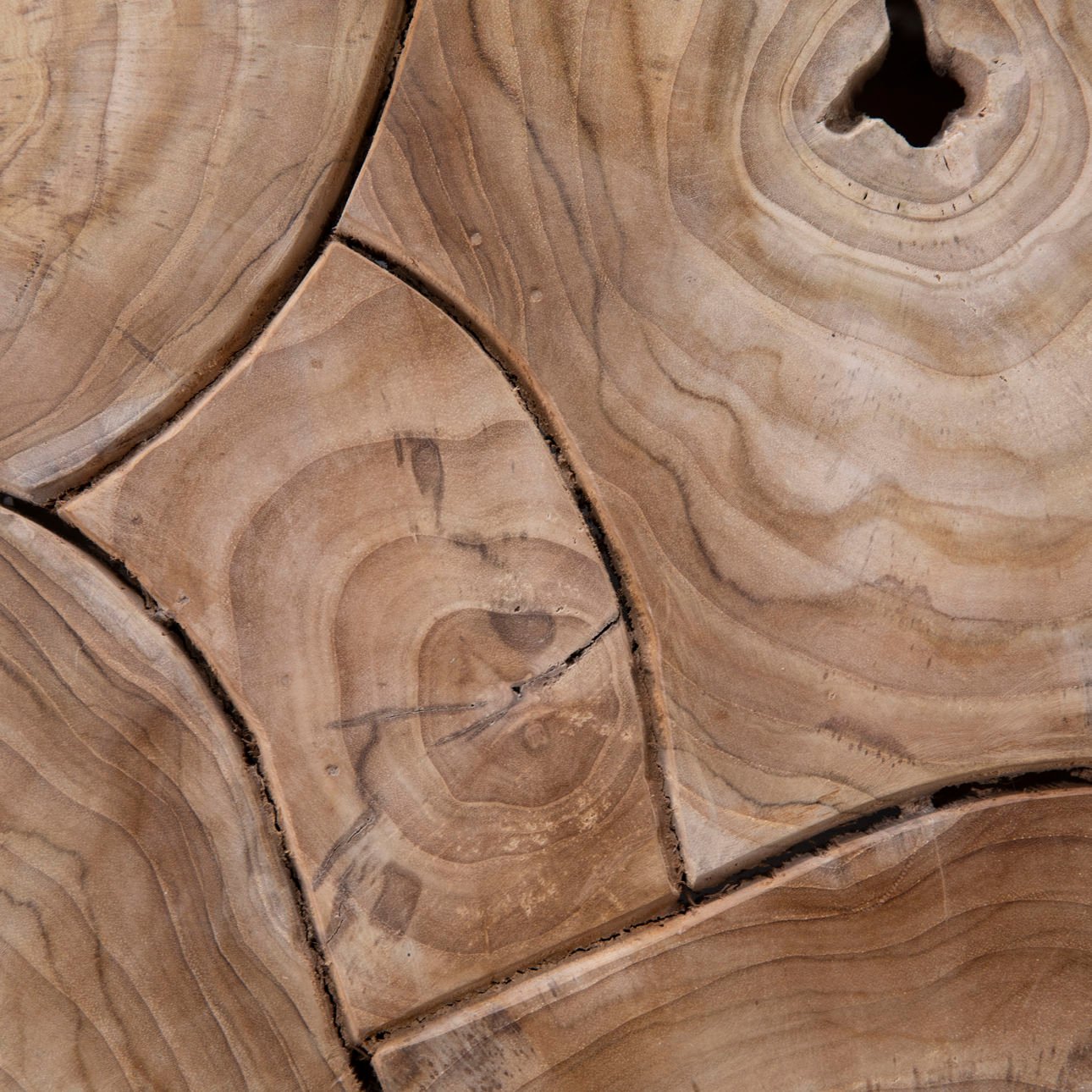 Natural Teak Wood Table 18 in Wide