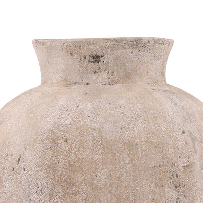 Cream Fiber Cement Pot 28.5 in Wide