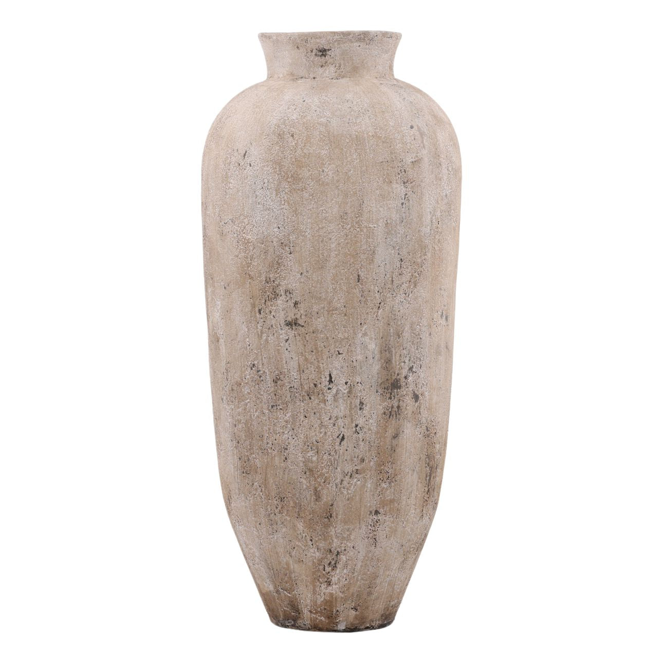 Cream Fiber Cement Pot 28.5 in Wide