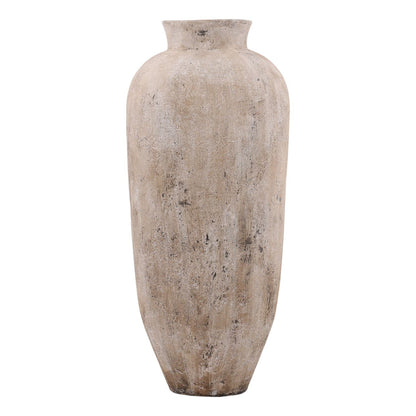 Cream Fiber Cement Pot 28.5 in Wide