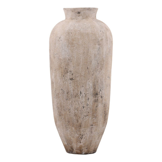Cream Fiber Cement Pot 28.5 in Wide