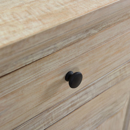 Light Warm Wash Sealed Finish Solid Mango Wood Sideboard 49 in Wide