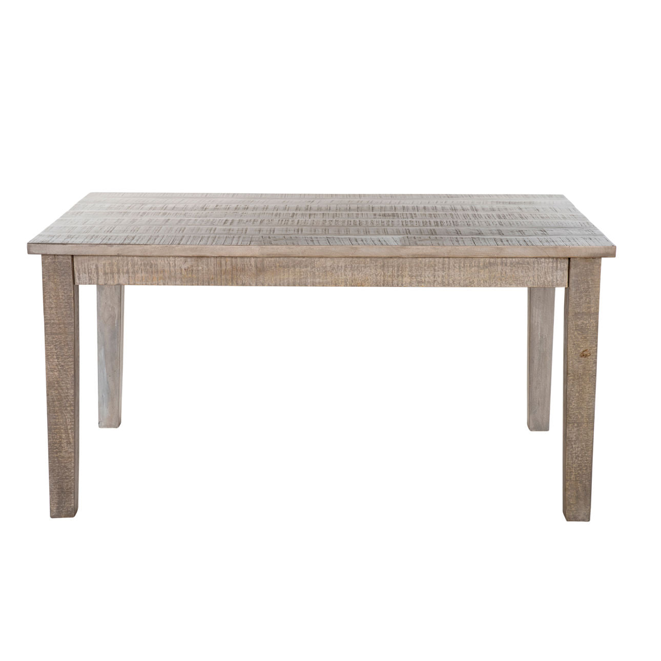Light Grey Wash Sealed Finish Mango Wood Table 71 in Wide