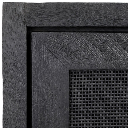 Signature Mango Wood with Cane Panels Cabinet