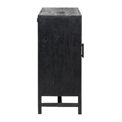 Signature Mango Wood with Cane Panels Cabinet
