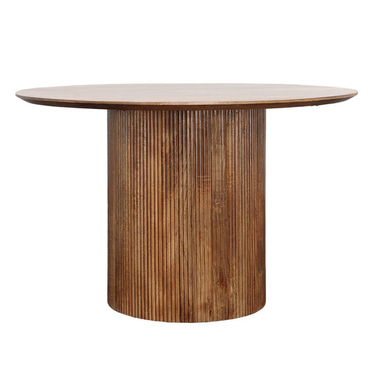 Medium Brown Wood Finish Mango Wood Table 47 in Wide