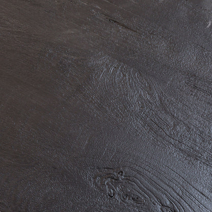 Black Sandblasted Finish Iron and Mango Wood Table 35 in Wide