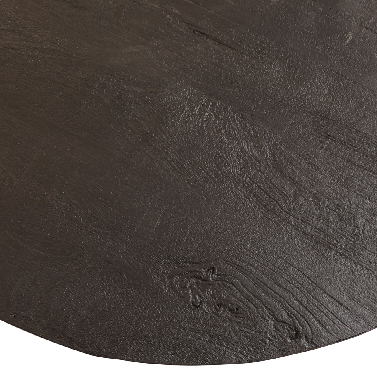 Black Sandblasted Finish Iron and Mango Wood Table 35 in Wide