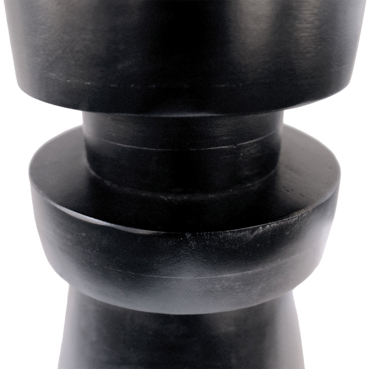 Black Sandblasted Finish Mango Wood Table 16 in Wide