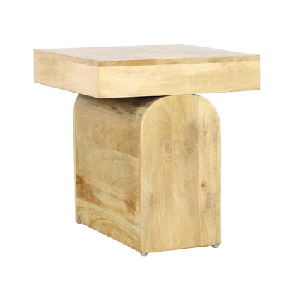 Light Natural Mango Wood Table 20 in Wide