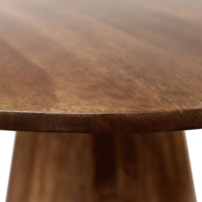 Medium Brown Mango Wood Table 52 in Wide