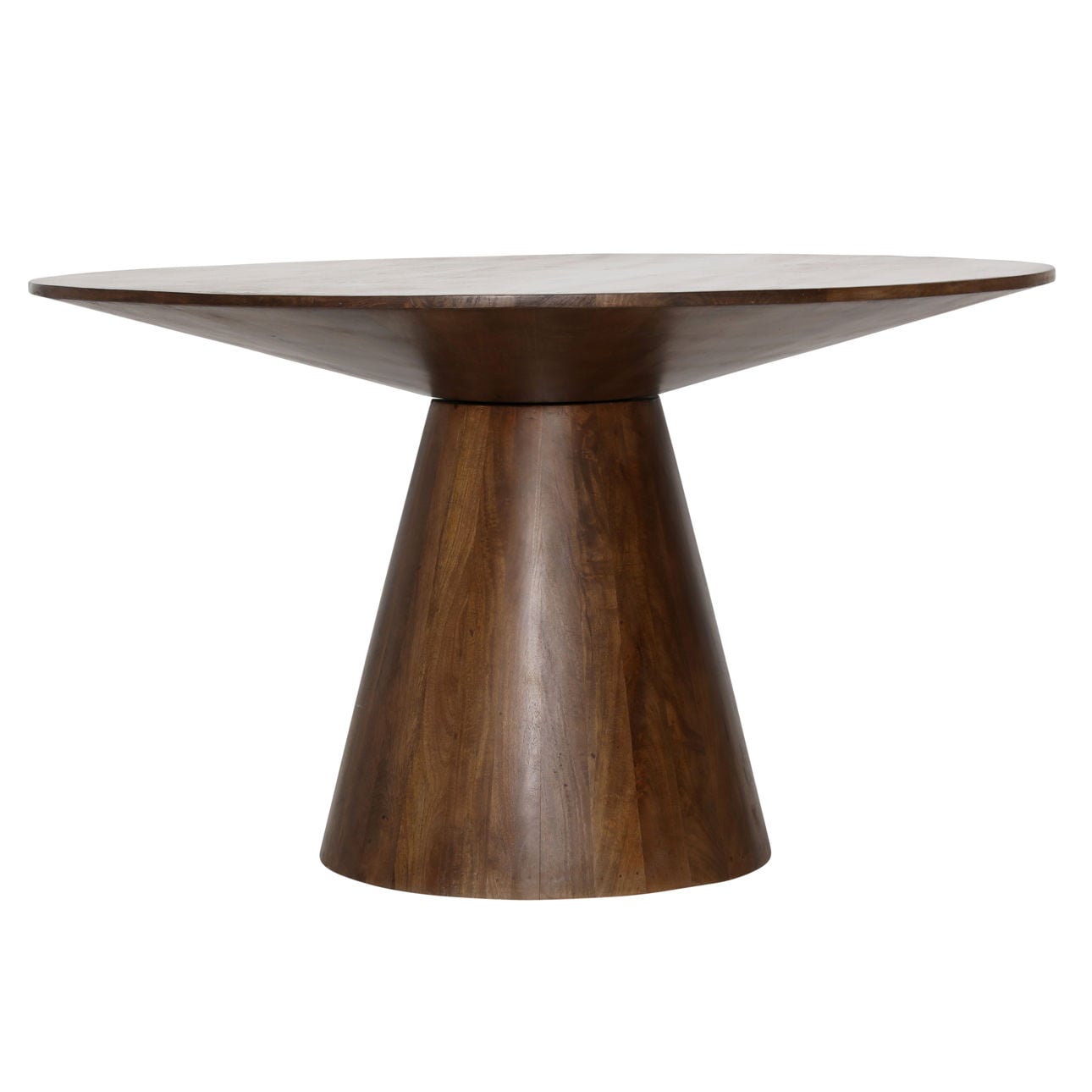 Medium Brown Mango Wood Table 52 in Wide