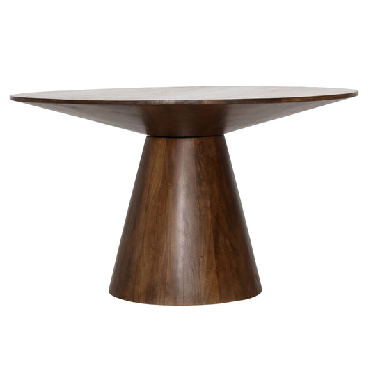 Medium Brown Mango Wood Table 52 in Wide