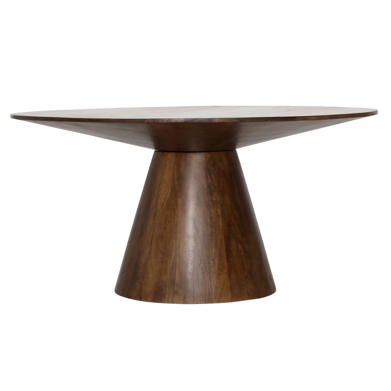 Medium Brown Mango Wood Table 52 in Wide