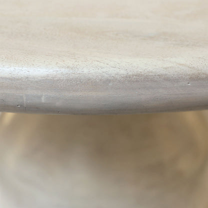 Whitewash with Grey Undertones Mango Wood Table 42 in Wide