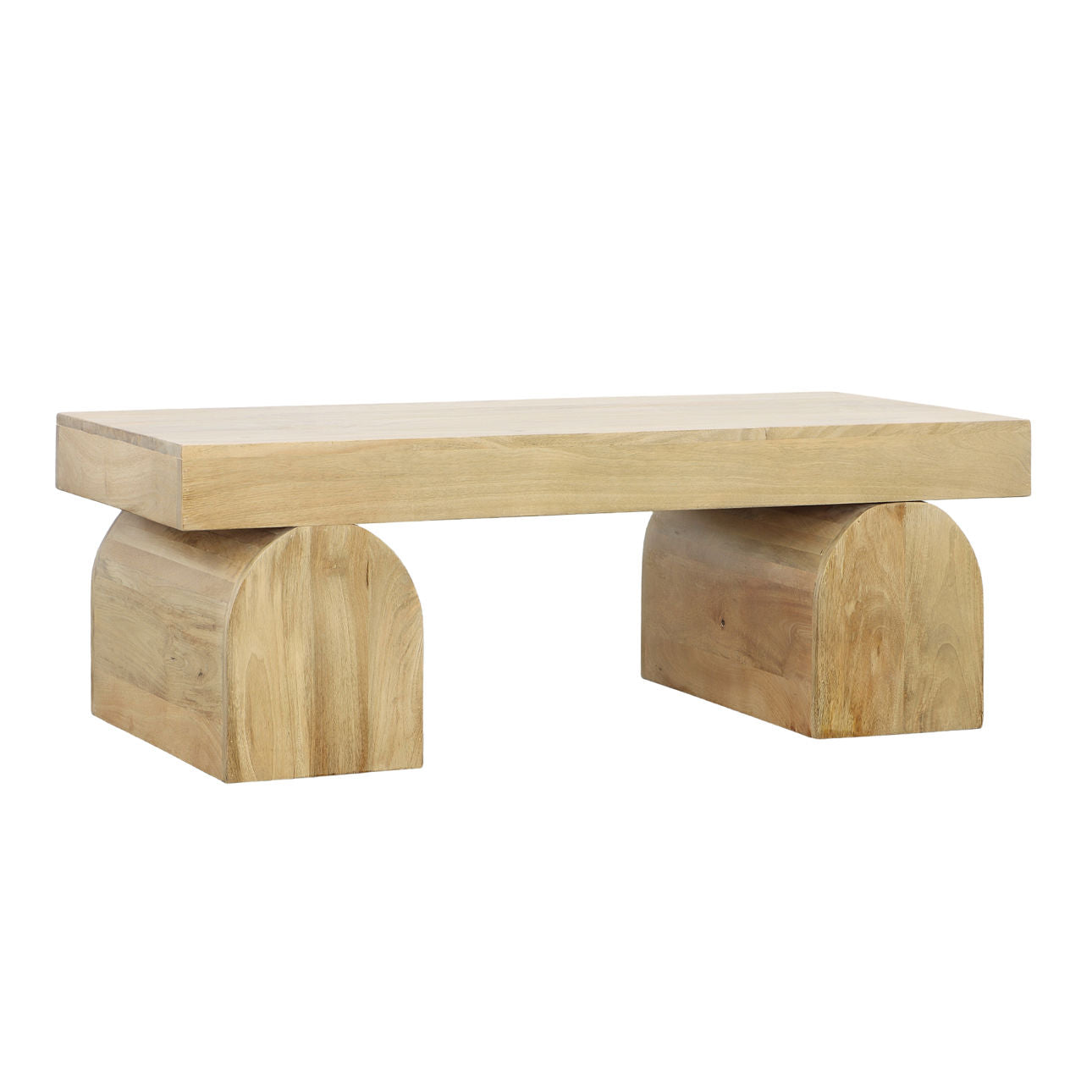 Light Natural Mango Wood Table 47 in Wide