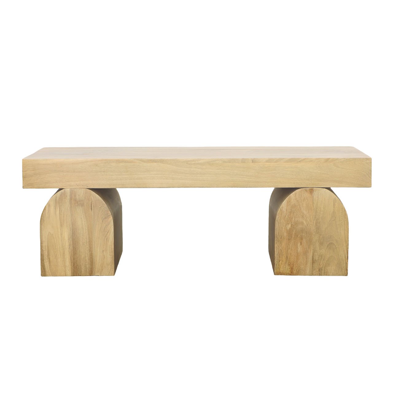 Light Natural Mango Wood Table 47 in Wide