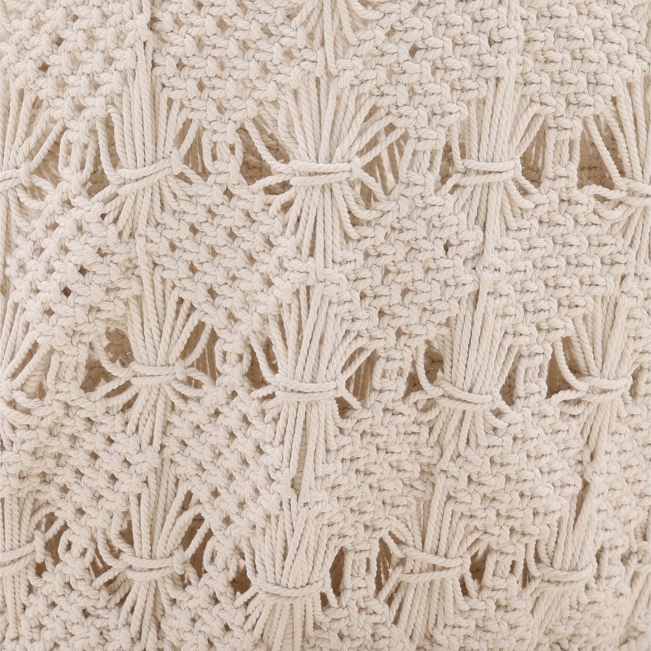 Natural White Finish Cotton Crochet of 24 in Wide