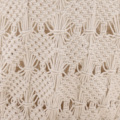 Natural White Finish Cotton Crochet of 24 in Wide