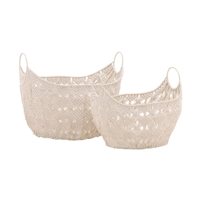Natural White Finish Cotton Crochet of 24 in Wide