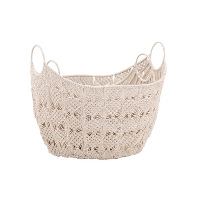 Natural White Finish Cotton Crochet of 24 in Wide
