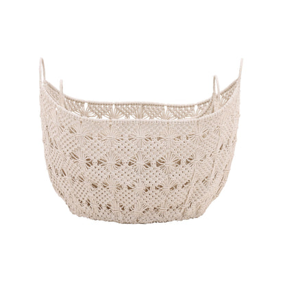 Natural White Finish Cotton Crochet of 24 in Wide