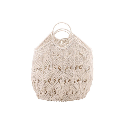 Natural White Finish Cotton Crochet of 24 in Wide