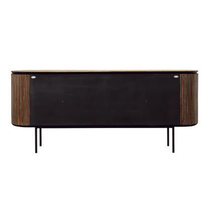 Signature Teak Wood and Metal Cabinet