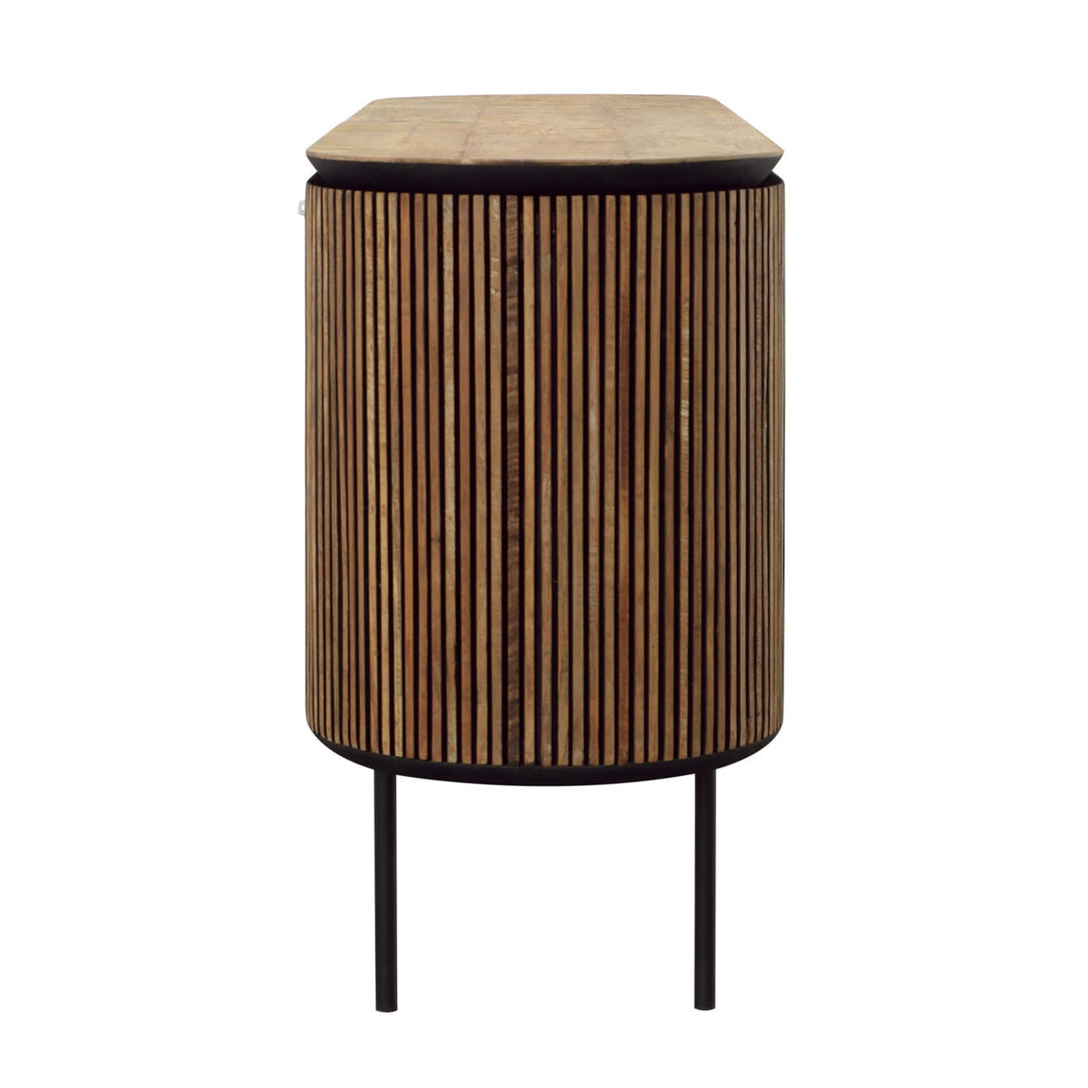 Signature Teak Wood and Metal Cabinet