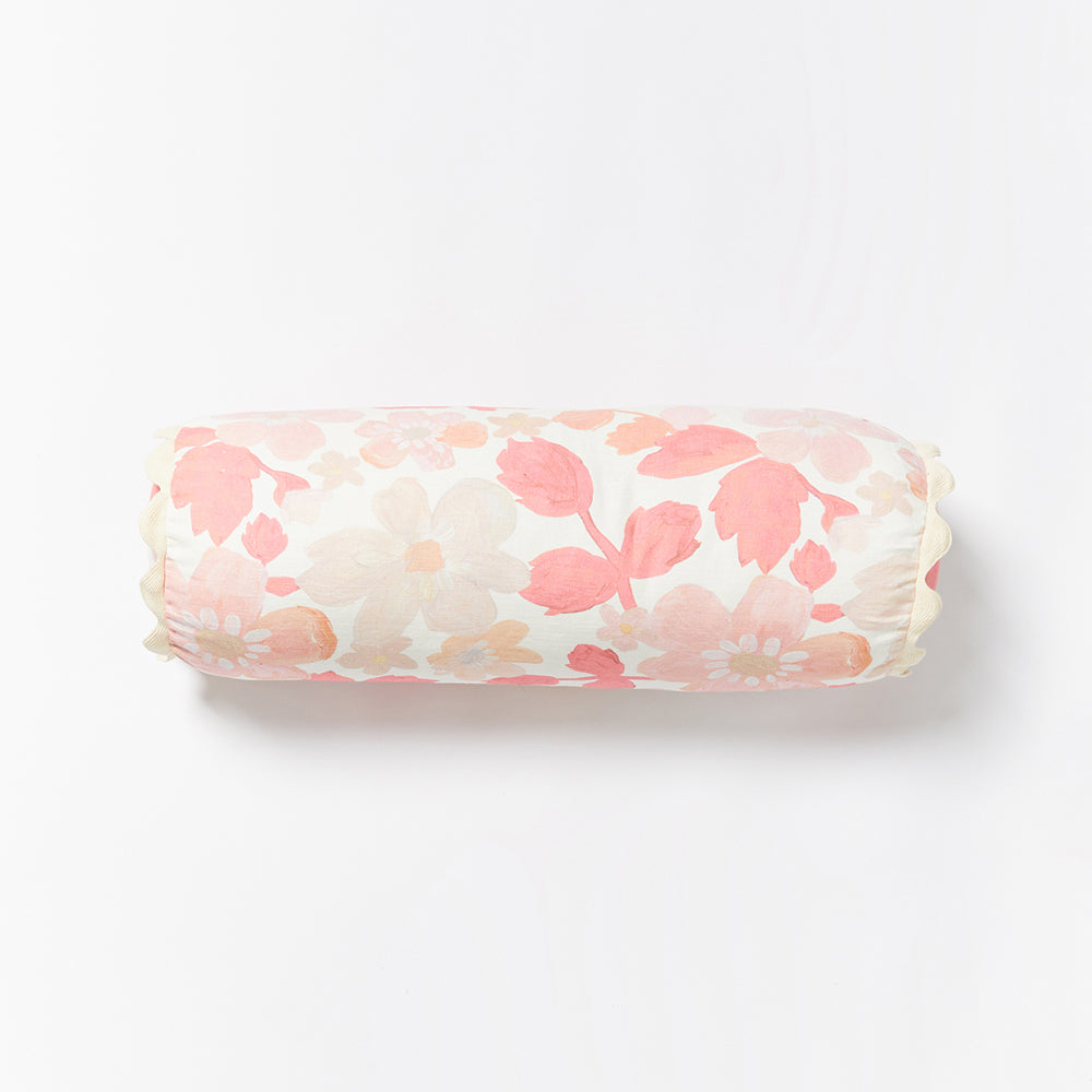 Mini Pastel Floral Pink 60x20cm Bolster